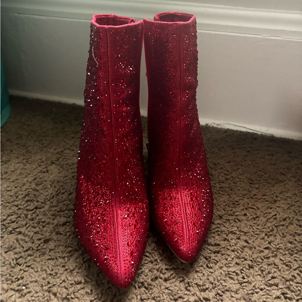 Red gem boots